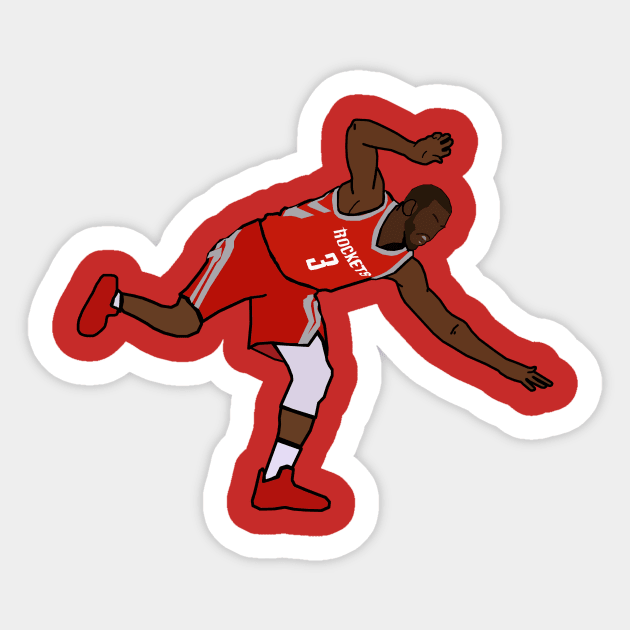 Chris Paul Flop - NBA Houston Rockets Sticker by xavierjfong
